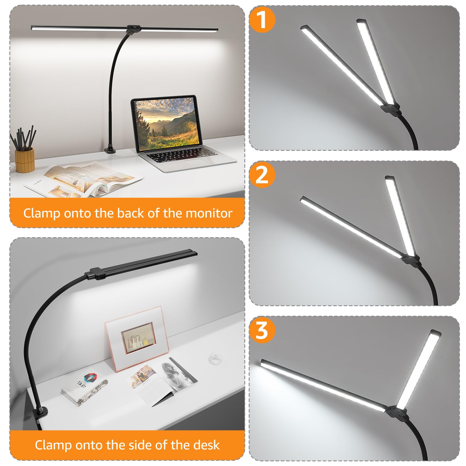 LEDs rated for 50000 hours in ShineTech Desk Lamp