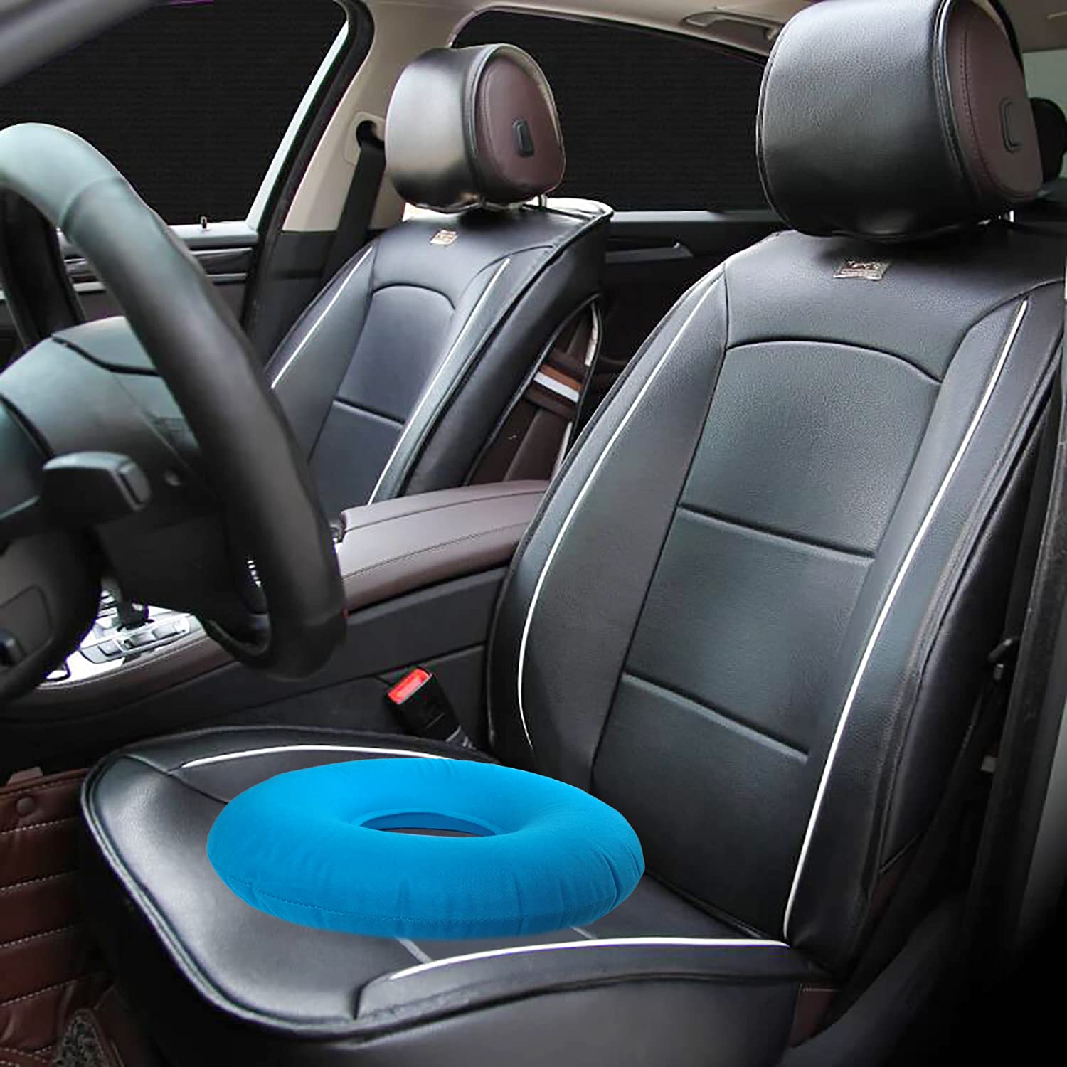 Shineyid inflatable donut pillow for home office car 15 inch