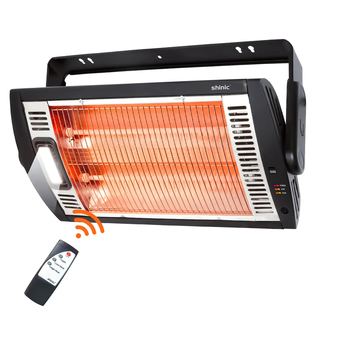 Shinic electric garage heater with remote control 1500w