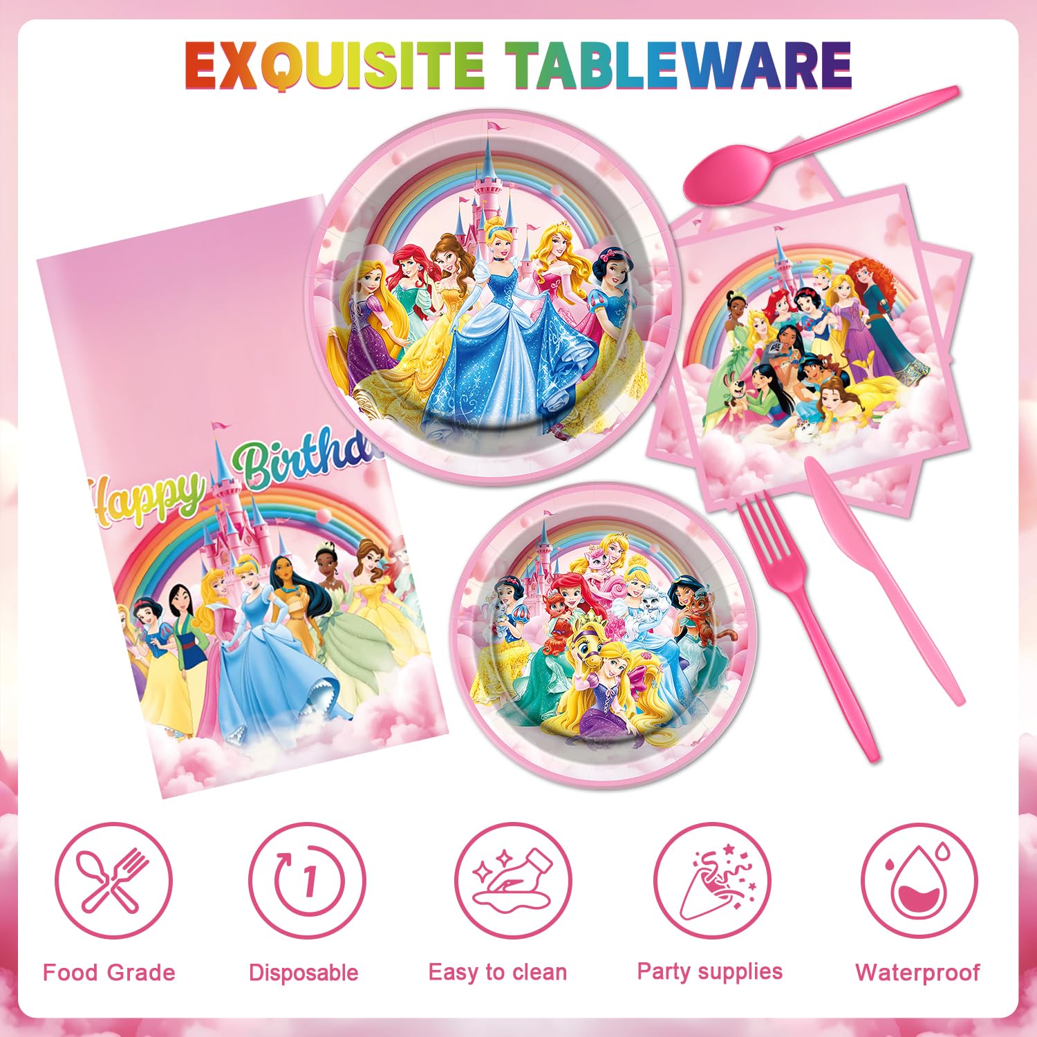 Ten large plates ten small plates for the party