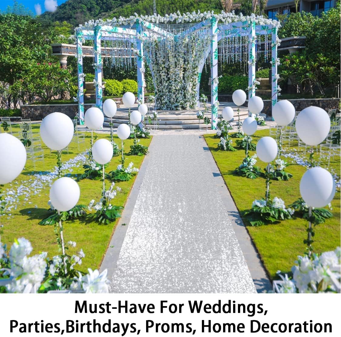Aisle runner decor sequin floor runner for events