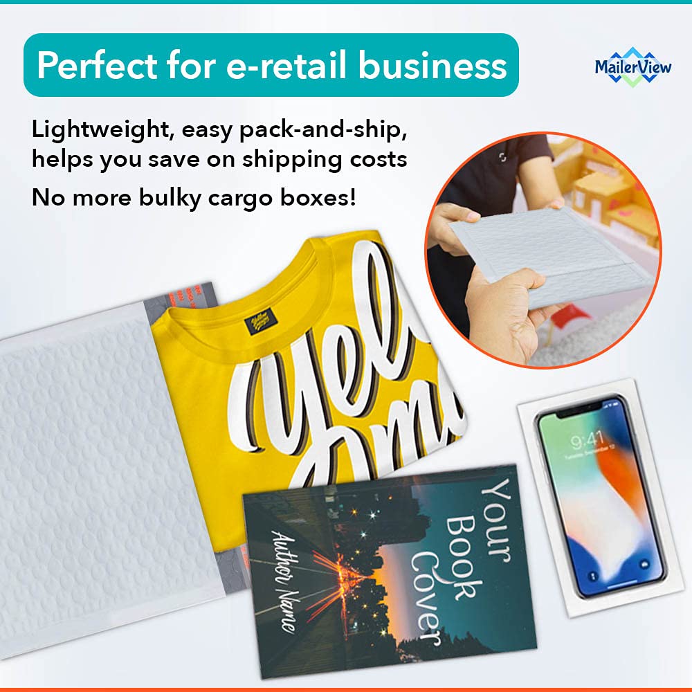 100 pack USA made bubble mailers for small business