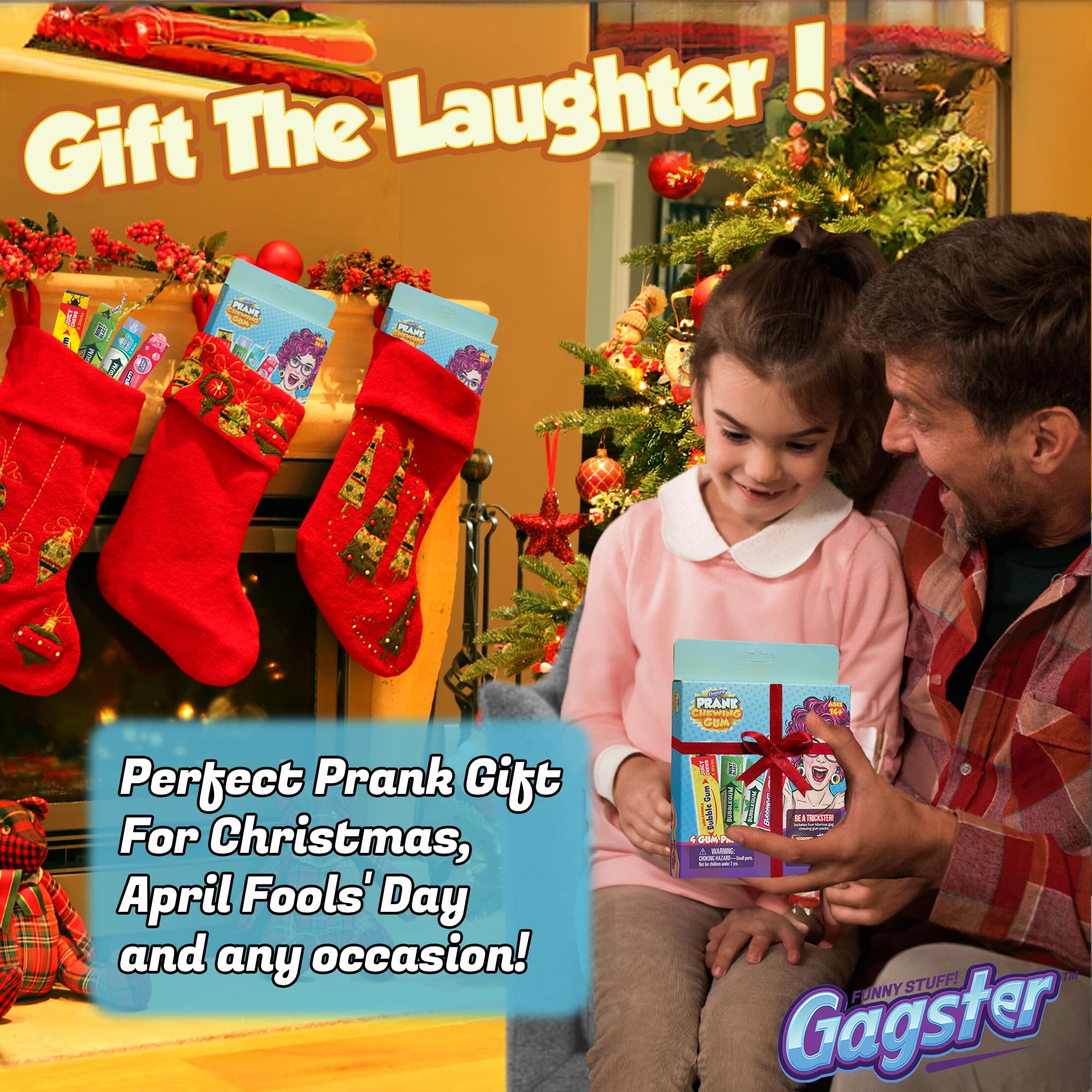 Shocking gum component of Gagster 4-in-1 prank kit