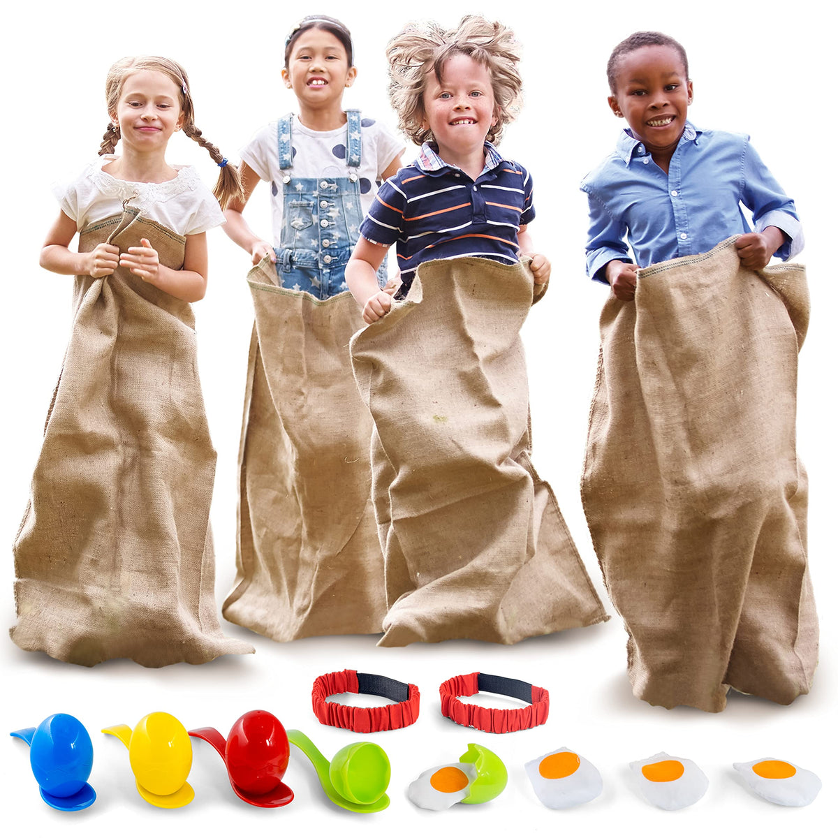 Shop Square field day potato sack race bags 23x40 inches