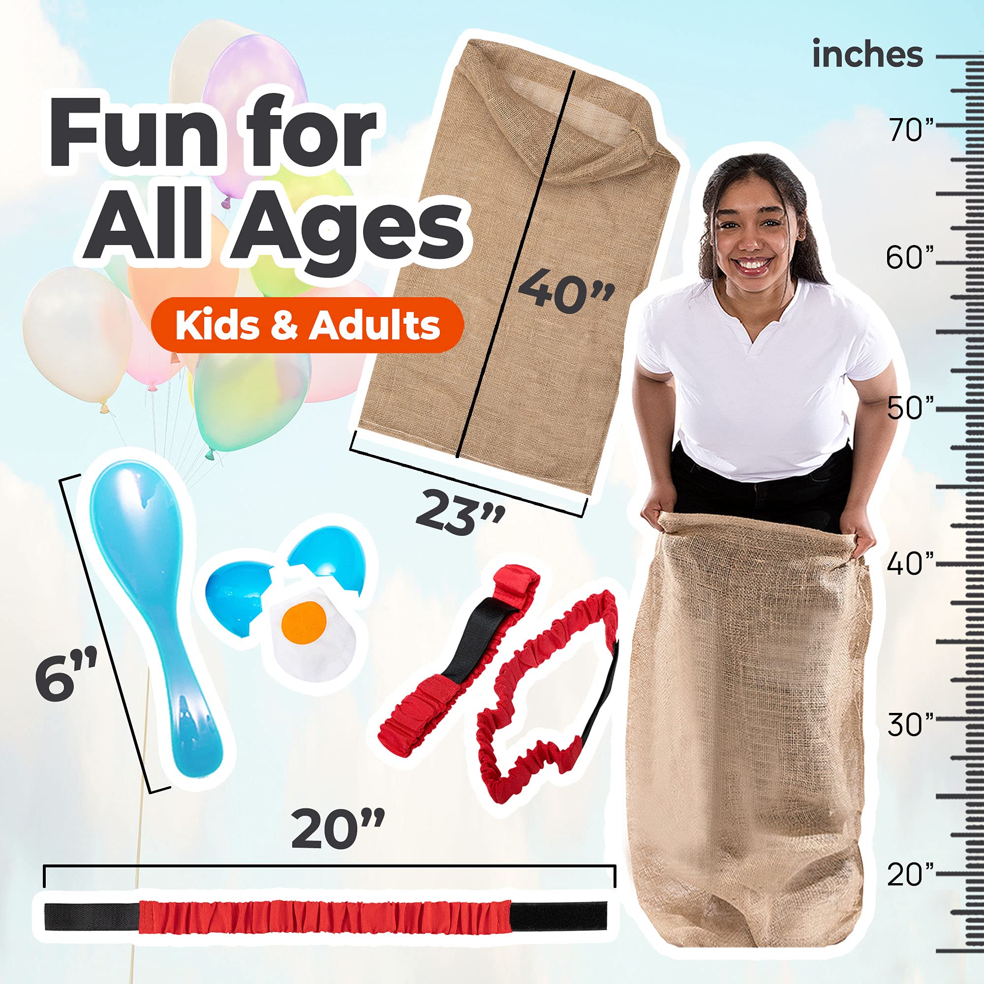 Shop Square field day three legged race bands adjustable