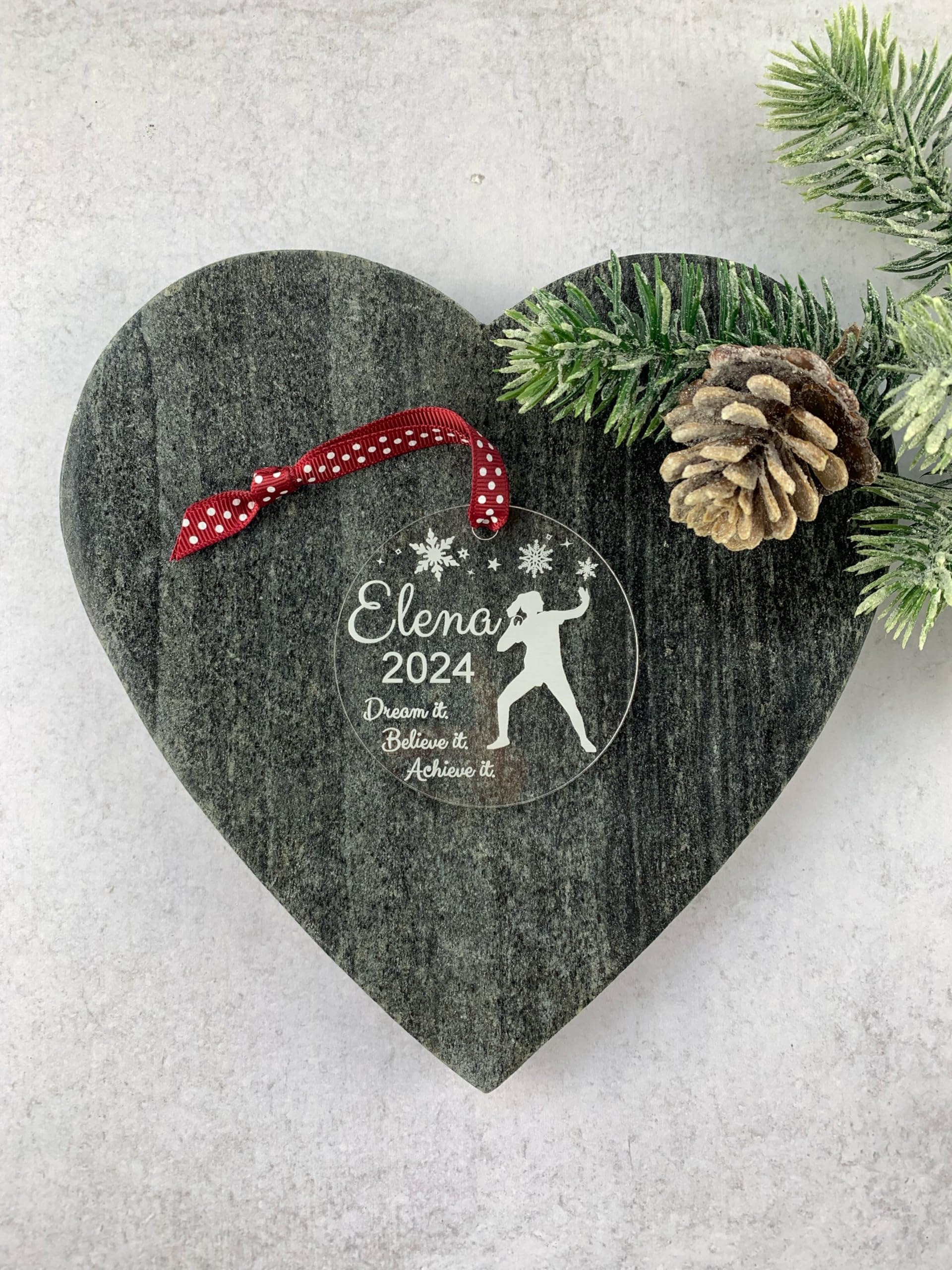 Boy silhouette available shot put ornament