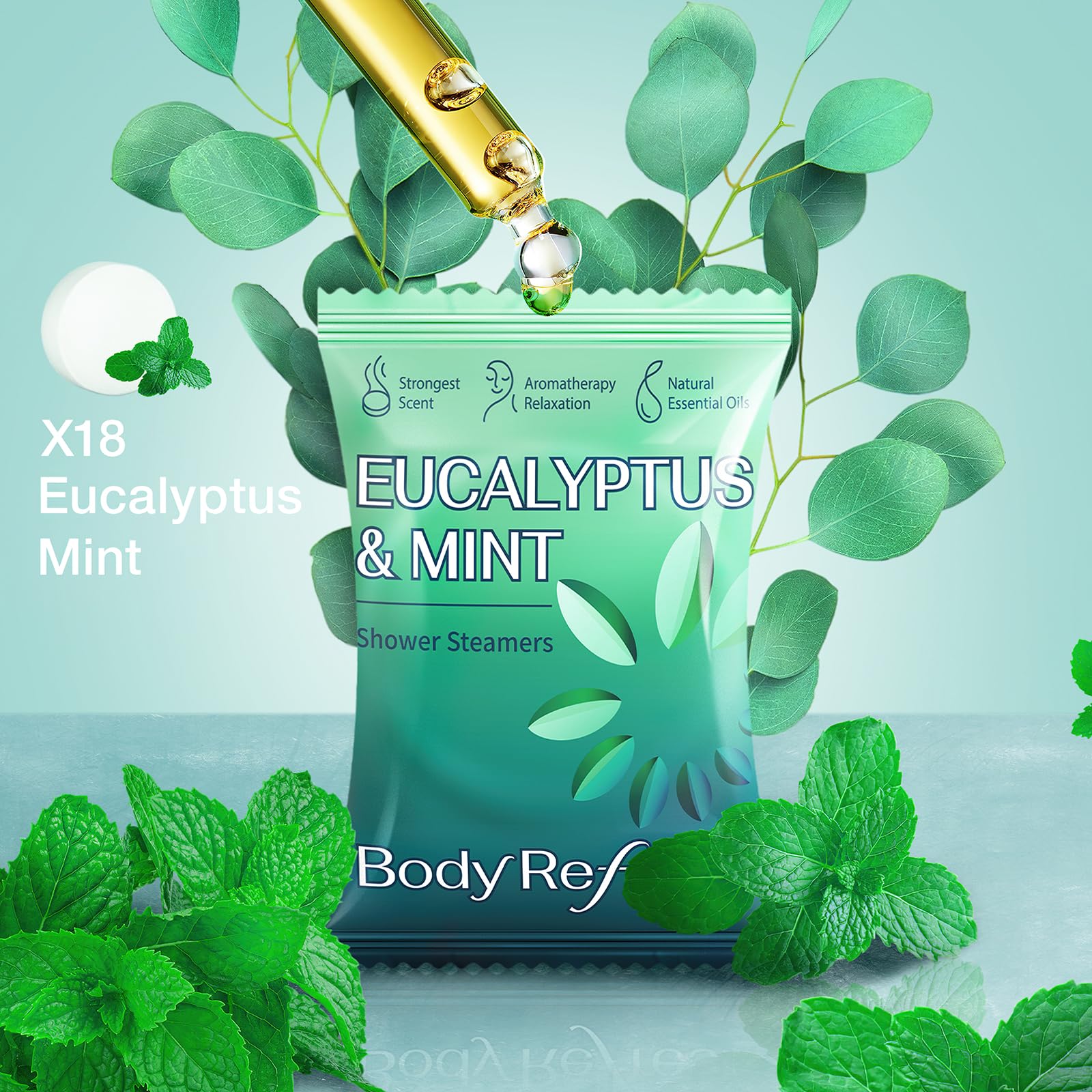 Shower Bombs for Stress Relief Eucalyptus Mint