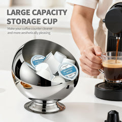 Shoxil coffee pod holder large capacity with dimensions 7.1 x 6.9 x 4.3 inches