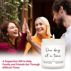 Shqiueos breast cancer care candle
