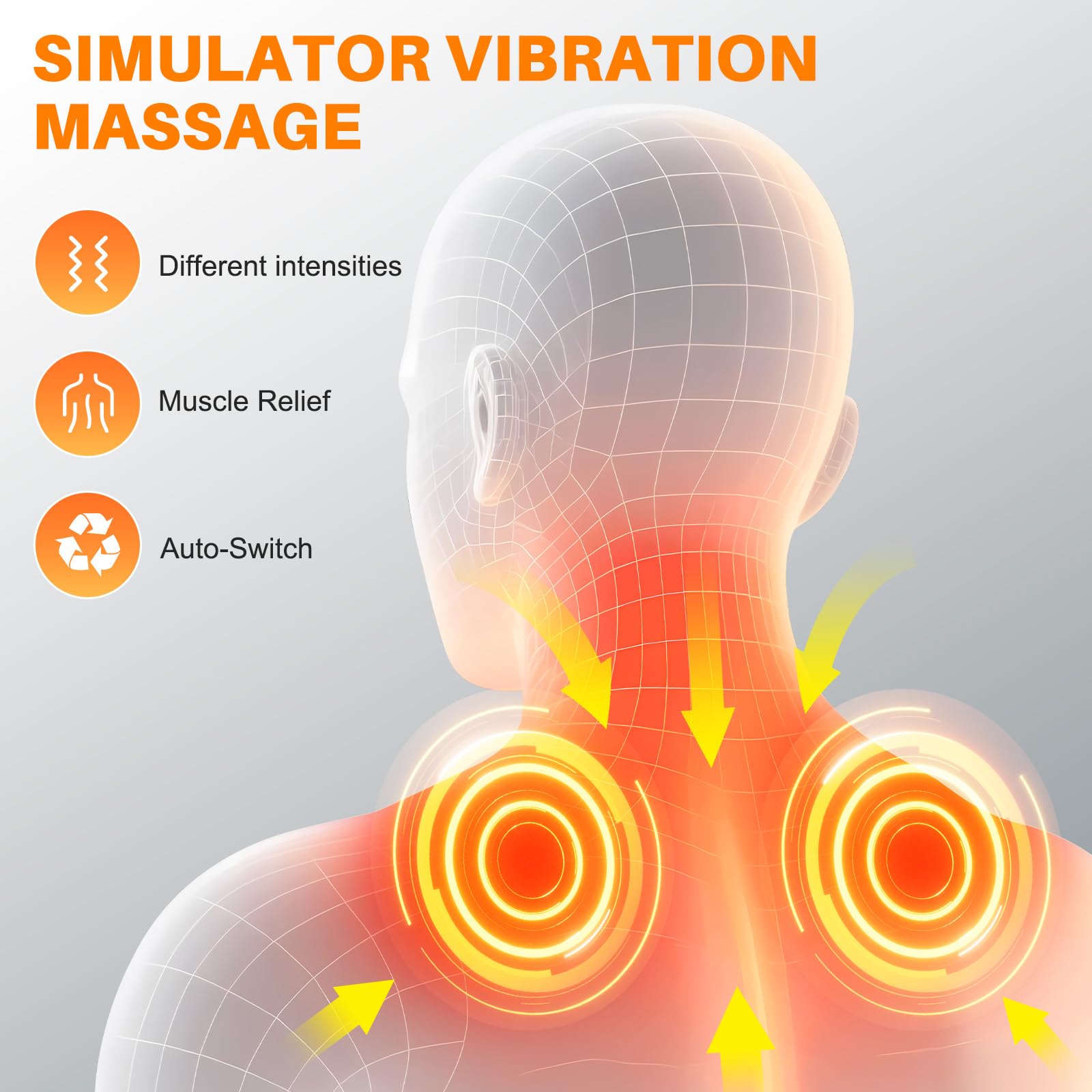 Airbag stretch feature on Shrandi neck massager pillow