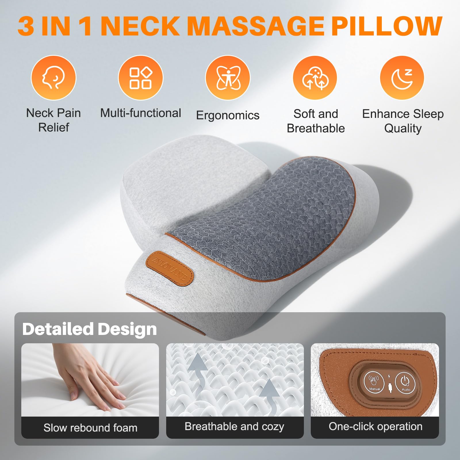 Shrandi neck massager pillow suitable for office travel