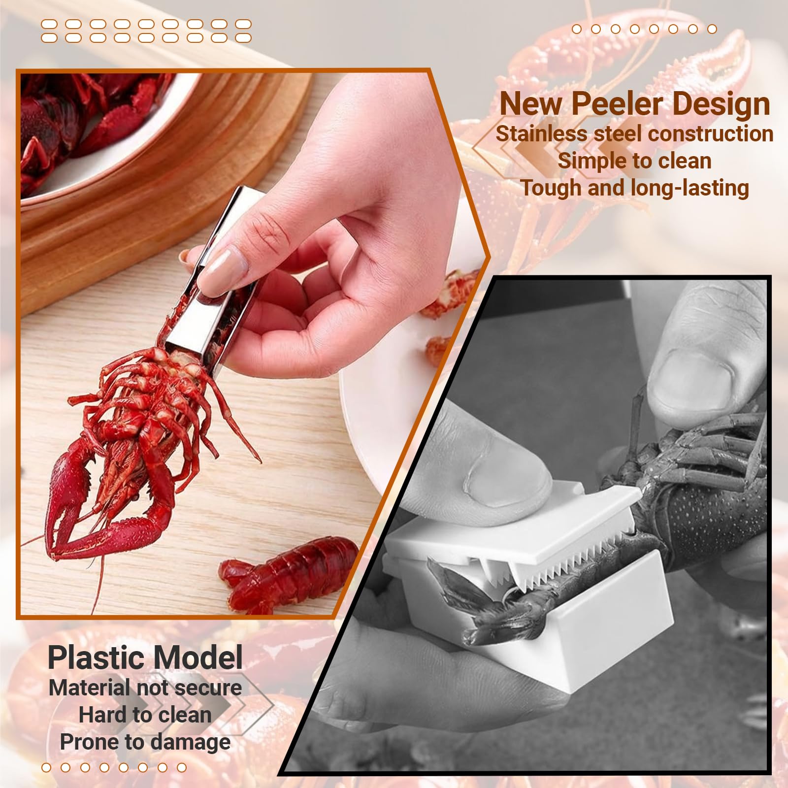 Shrimp Tail Remover and sheller tool