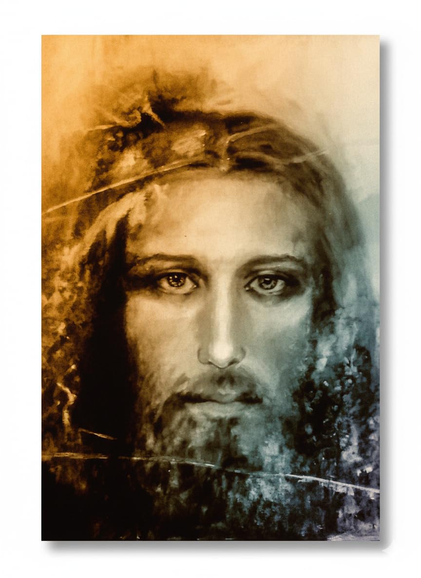 The Shroud of Turin canvas print showing Jesus Christ Face