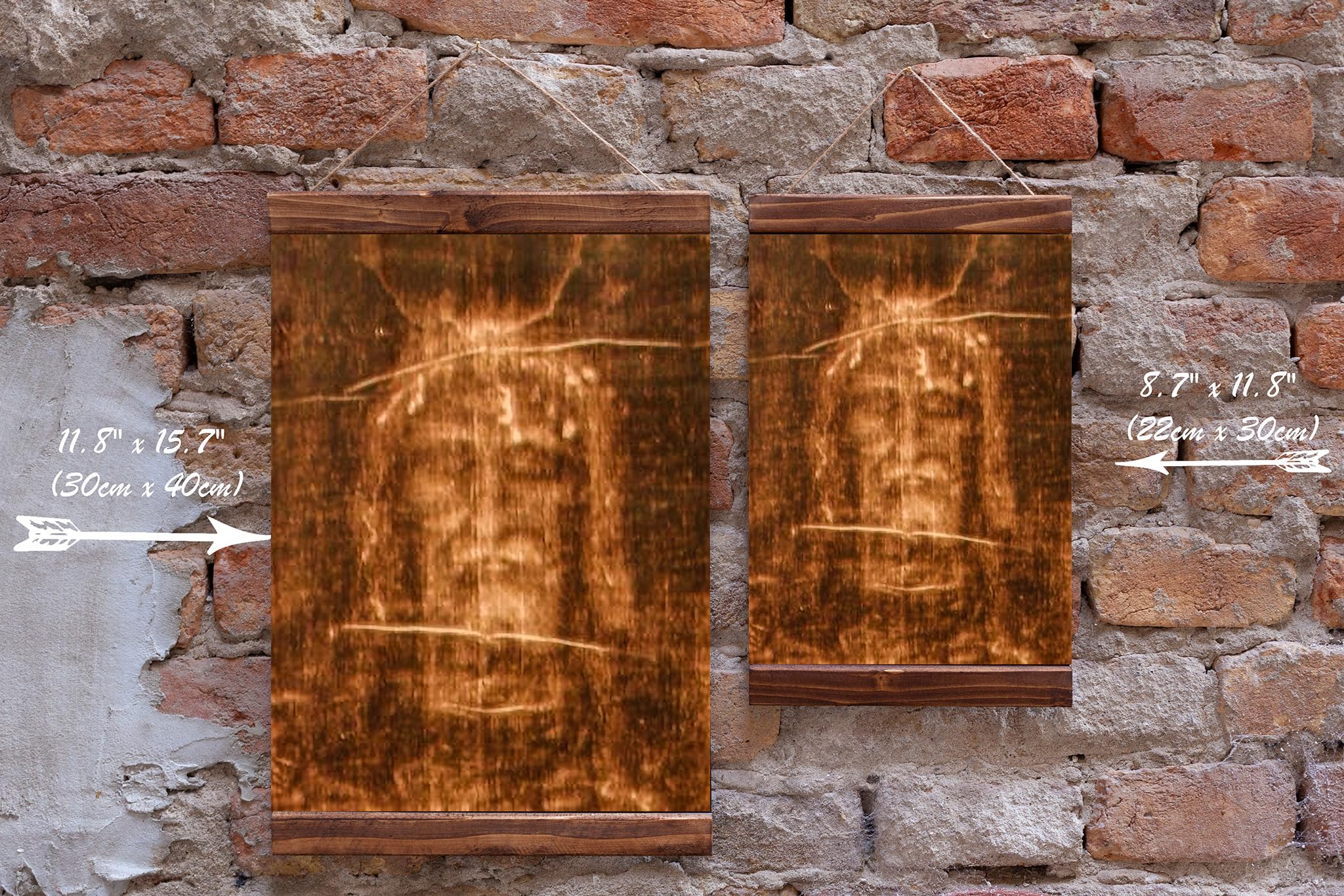 Shroud of Turin wall art canvas for Christian decor