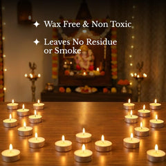 Pooja room decor Tejas Premium Ghee T-Light candles