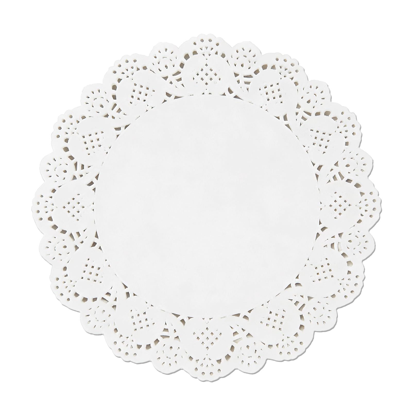 shuielai 10.5 inch white round lace paper doilies