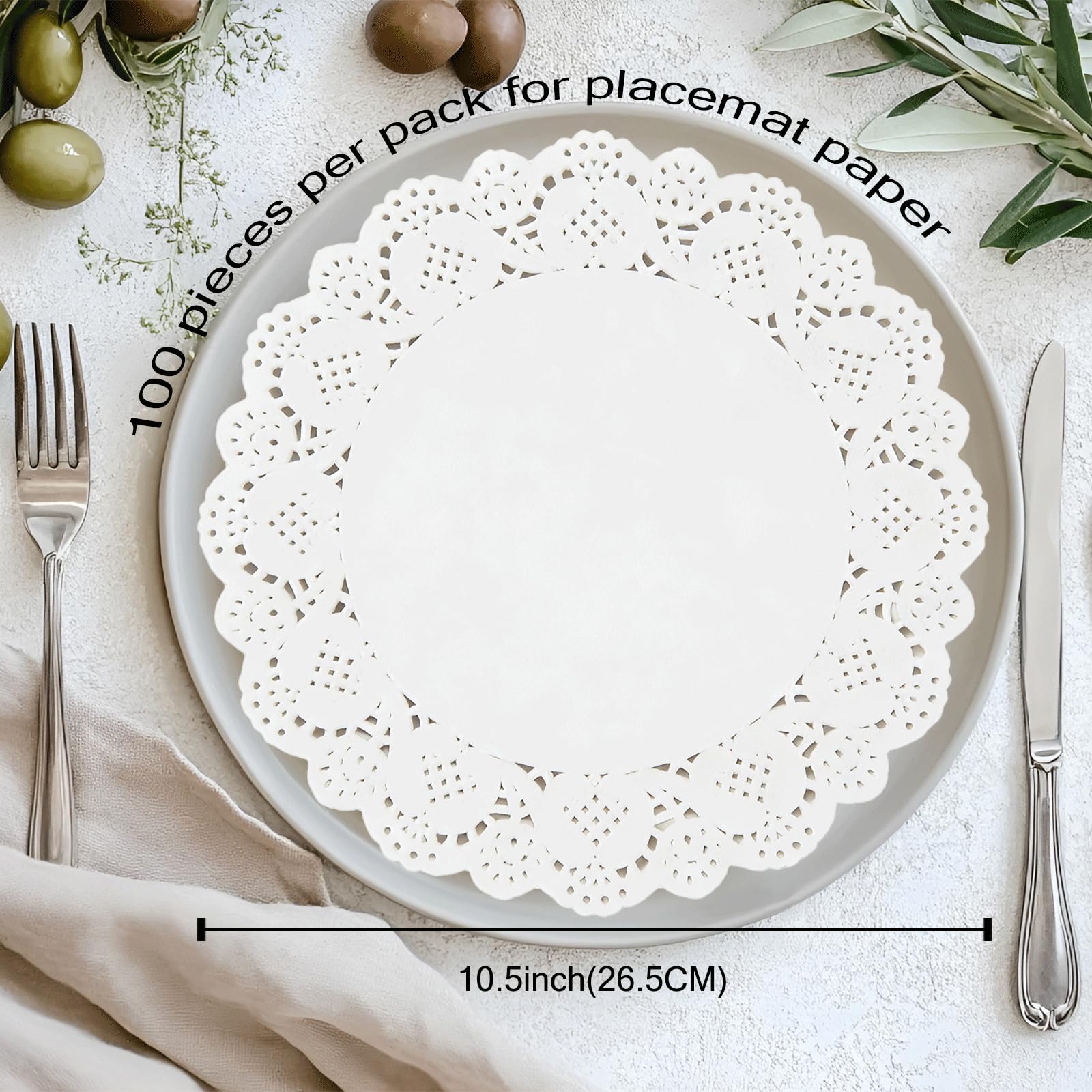 100 pcs shuielai doilies for desserts and displays