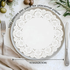 100 pcs shuielai doilies for desserts and displays