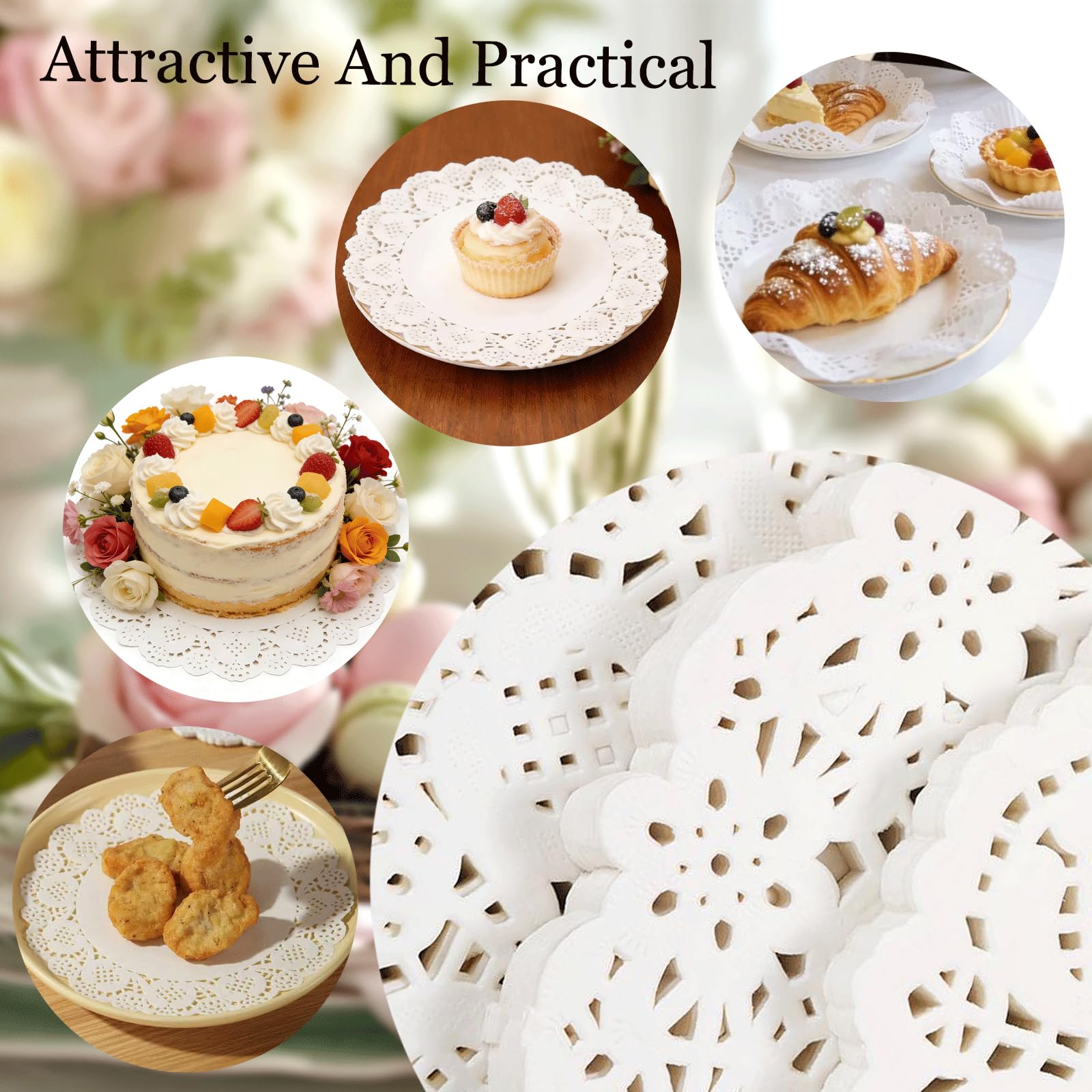 round lace doilies fit standard cake plates 10.5 inch