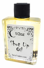 Shut Up Oil Hoodoo half-ounce bottle packaging