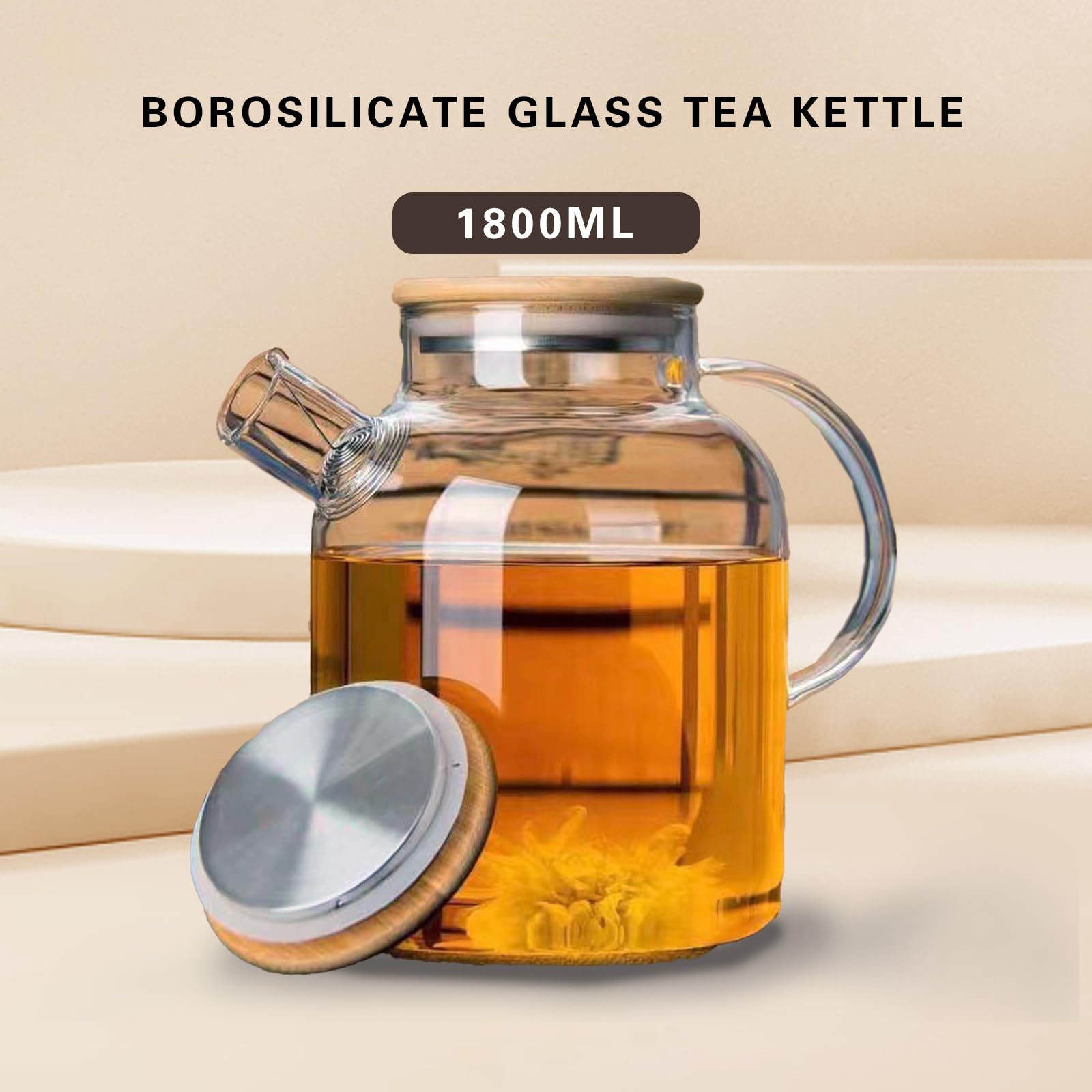 Gift-ready SHUWEICAO glass teapot for artisanal tea lovers