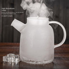 Removable metal infuser in SHUWEICAO glass teapot