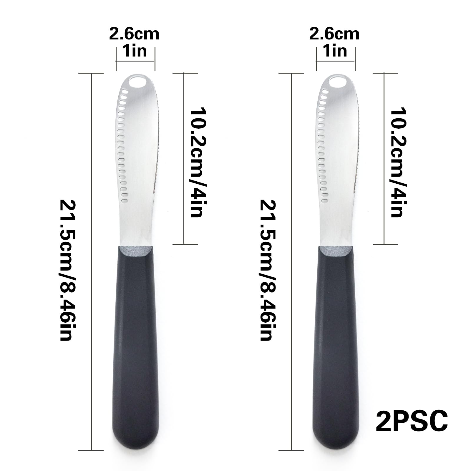 Shygey Butter Knife Spreader ergonomic PP handle