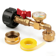 Siasky propane refill adapter 20lb to 1lb with 90-degree elbow
