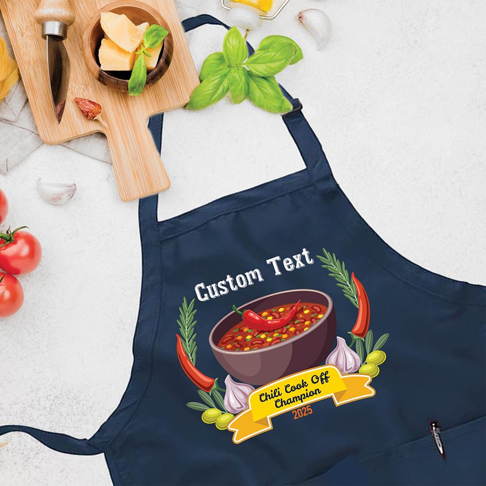 Lightweight 4.2 oz apron for grilling and chili events