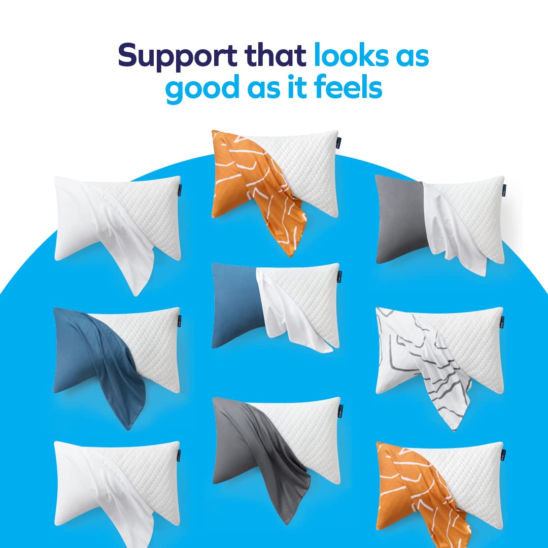 Neck alignment pillow designed for both side and back sleepers
