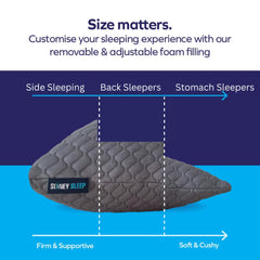 King size Sidney Sleep pillow gray color