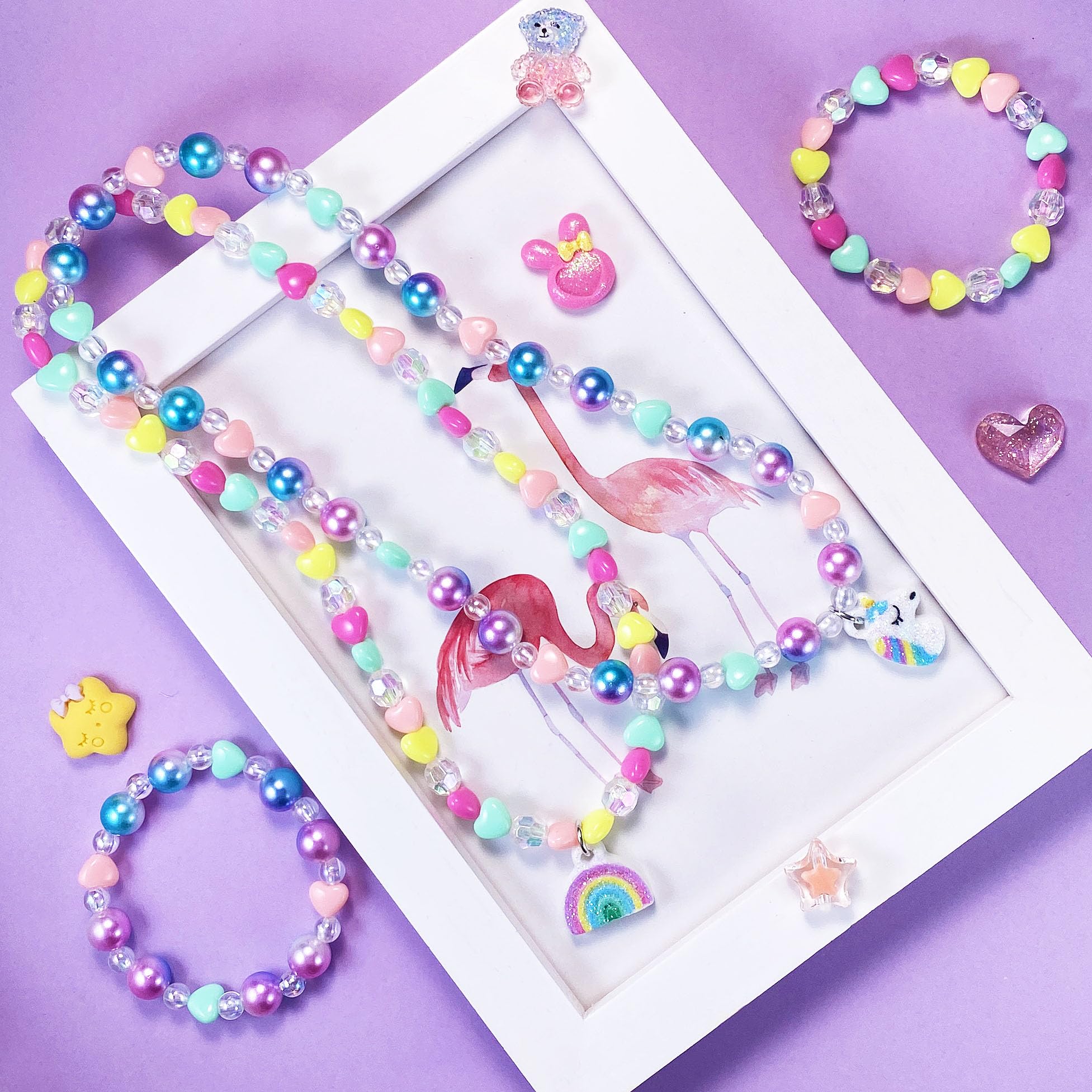 Rainbow pendant from SIELEVIN kids jewelry set