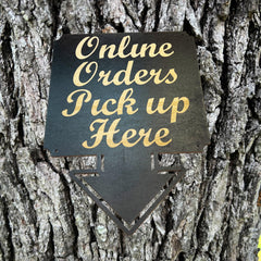 Sign BLACK displayed in dining room or entryway