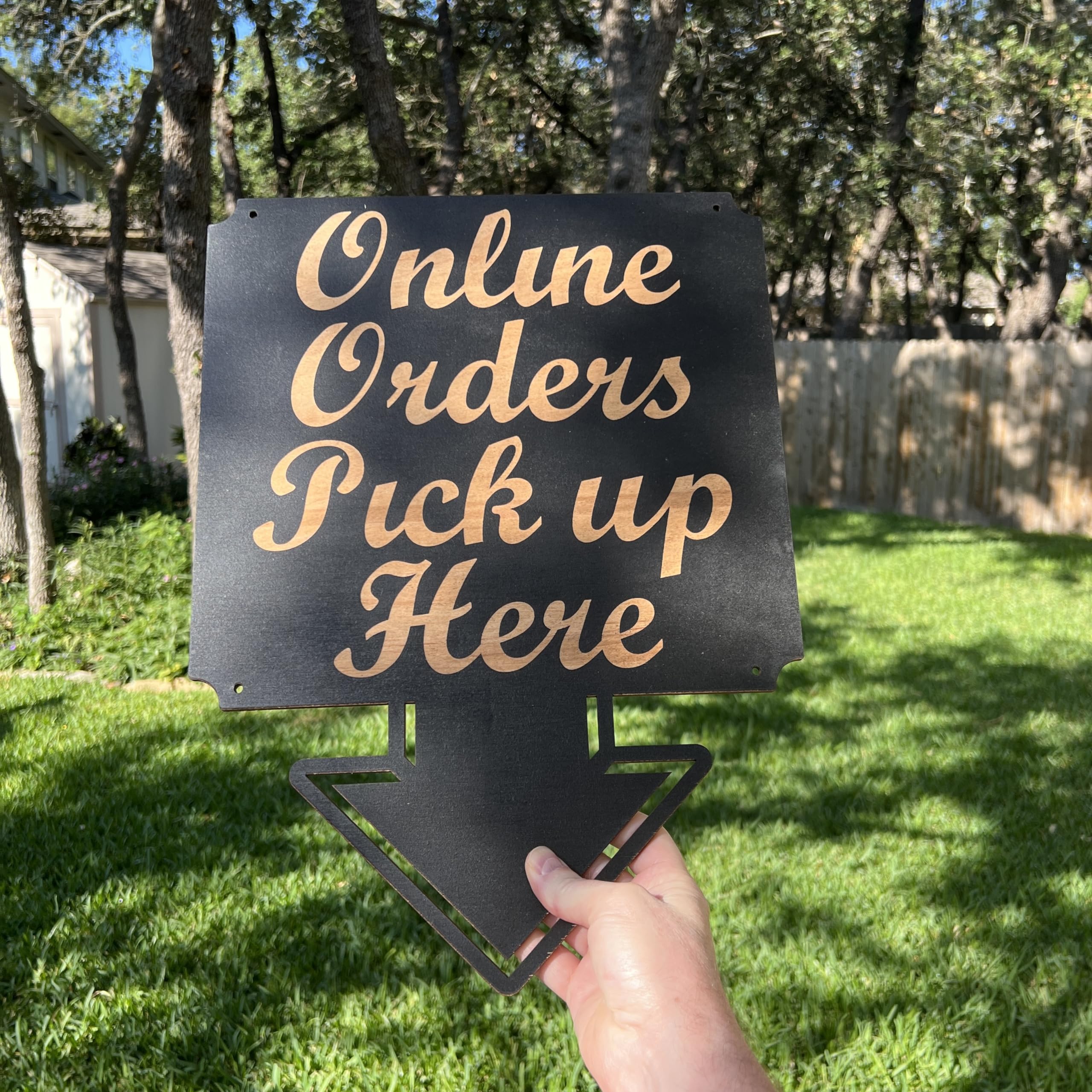 Wood sign black wall decor for living room or kitchen