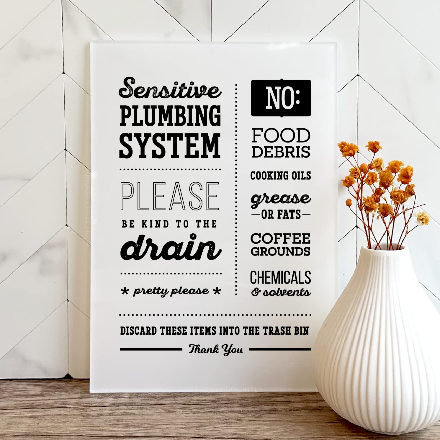 Packaging image Reilly Originals 5x7 kitchen sign