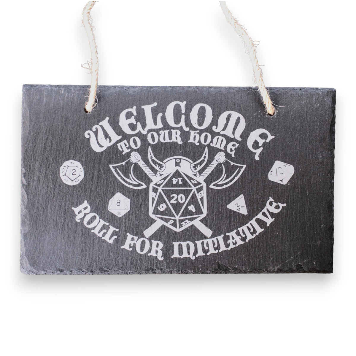 Slate sign 11 3/4 x 7 inch laser engraved