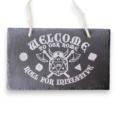 Slate sign 11 3/4 x 7 inch laser engraved