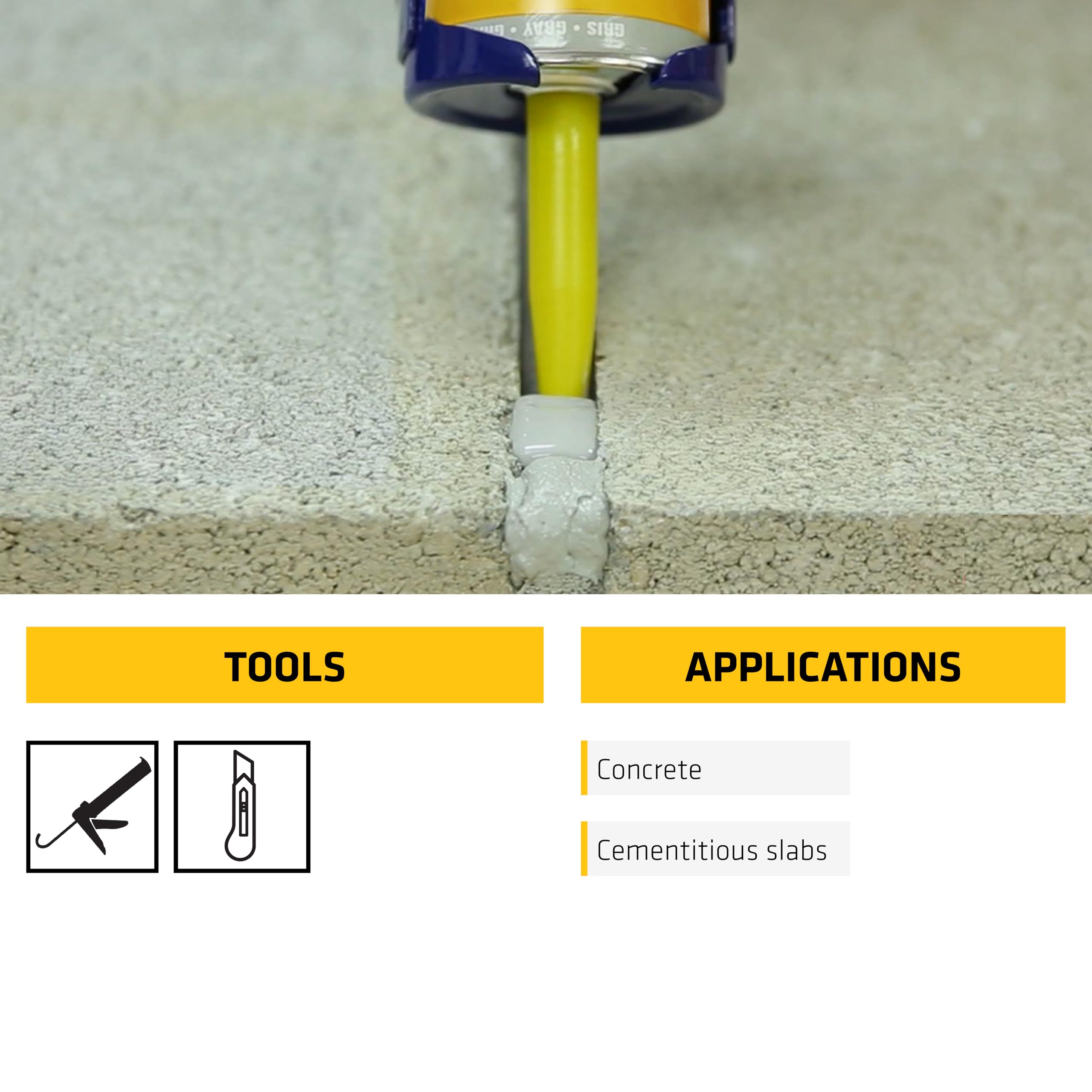 Sikaflex Self-Leveling concrete expansion joint sealant gray 10.1 oz display