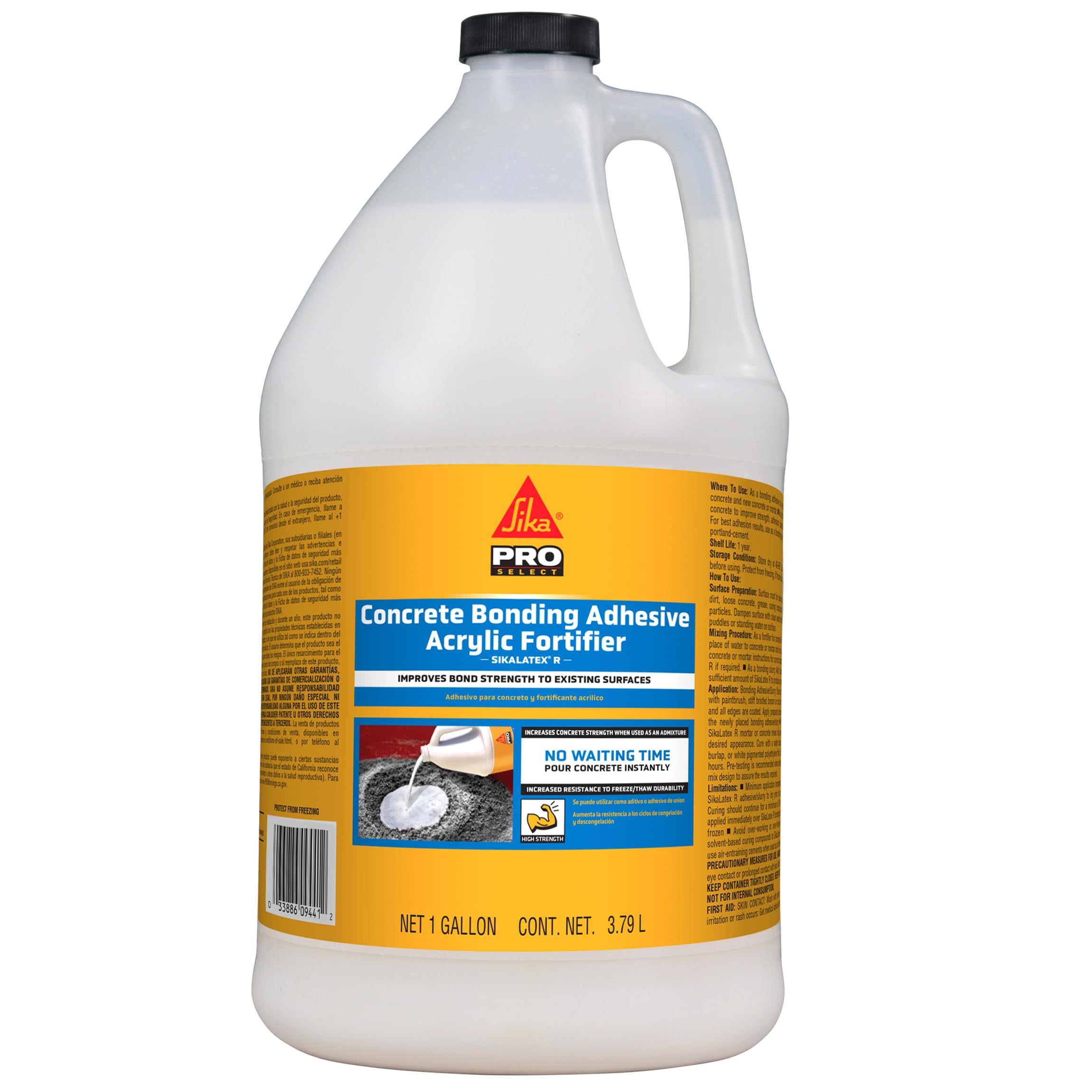 SIKA SikaLatex R white 1 gallon bottle packaging