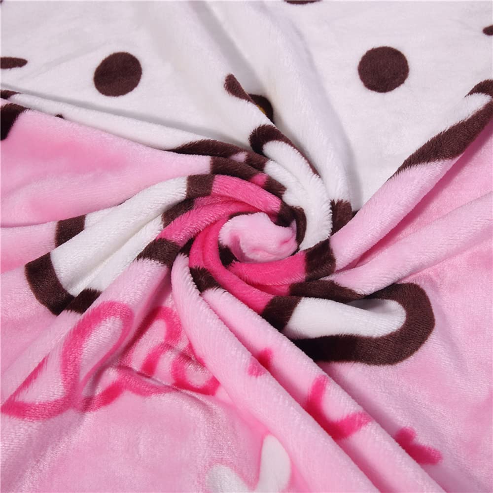 Cartoon design throw blanket suitable for couch and travel