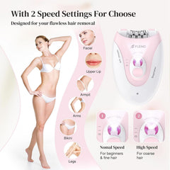 Dual speed settings indicator on the epilator for women