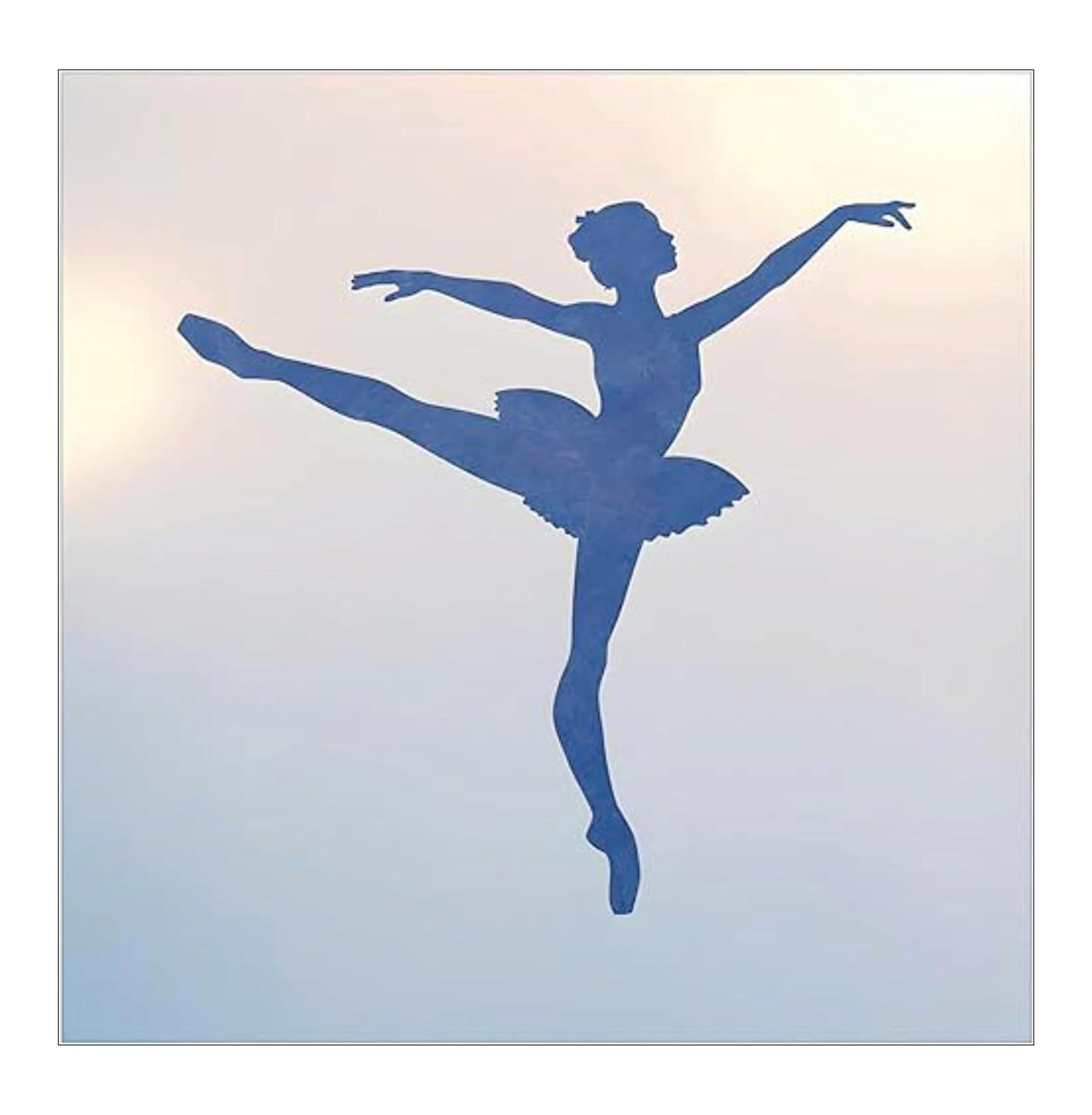 Silhouette Ballerina Stencil Template 6x6 head profile cameo
