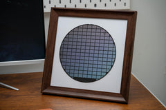 Silicon wafer computer chips wall decor 8in