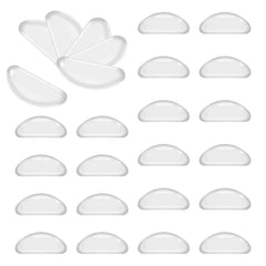 20 pairs clear silicone nose pads for eyeglasses
