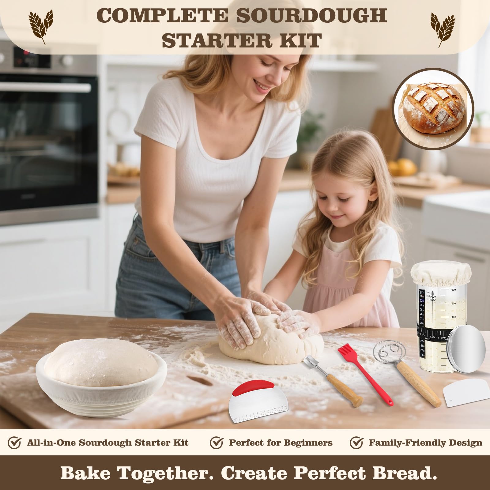User manual and recipes included in the kit