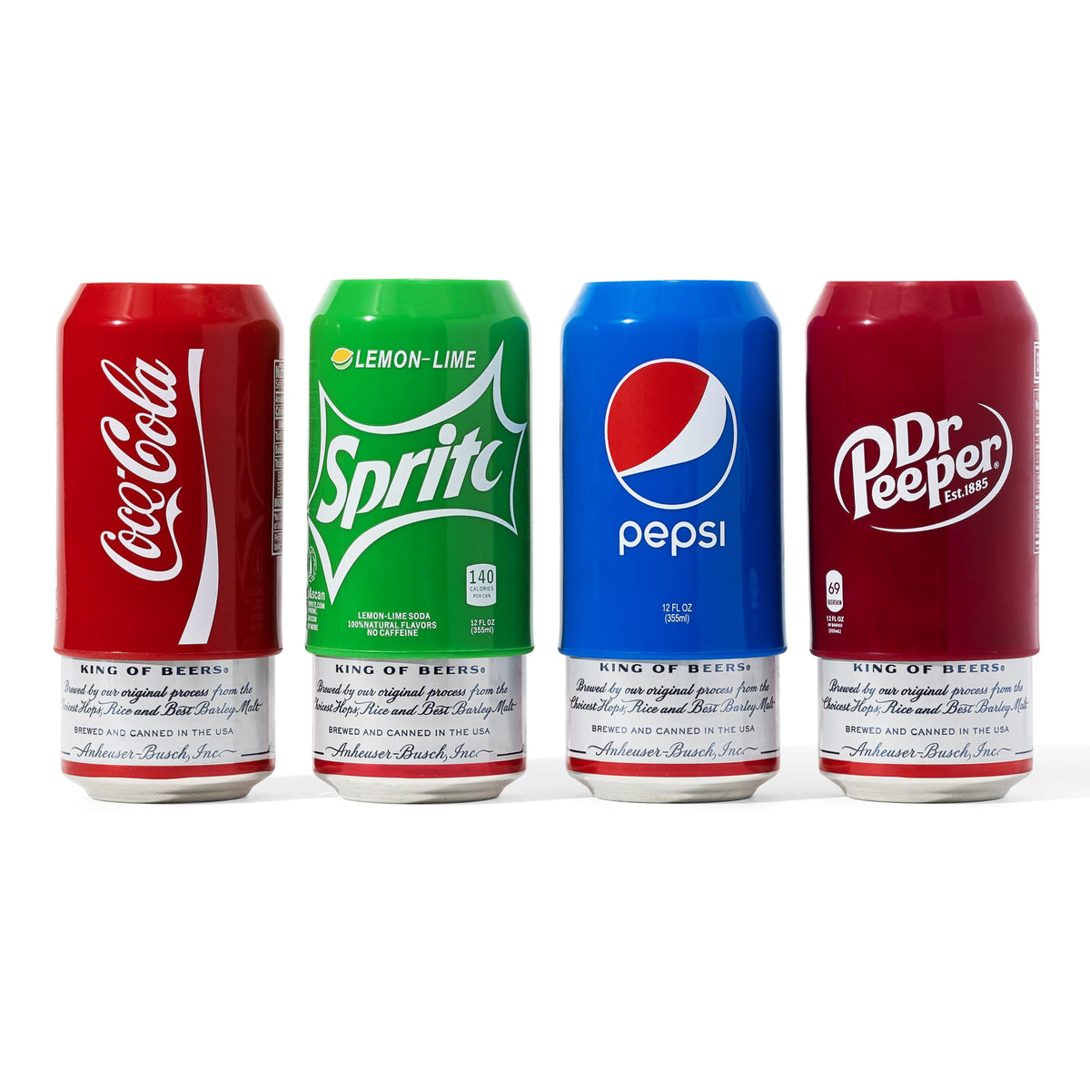 silicone can covers four pack for standard 12oz cans