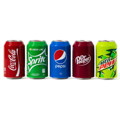 Five-pack silicone can covers sleeve for beverage cans
