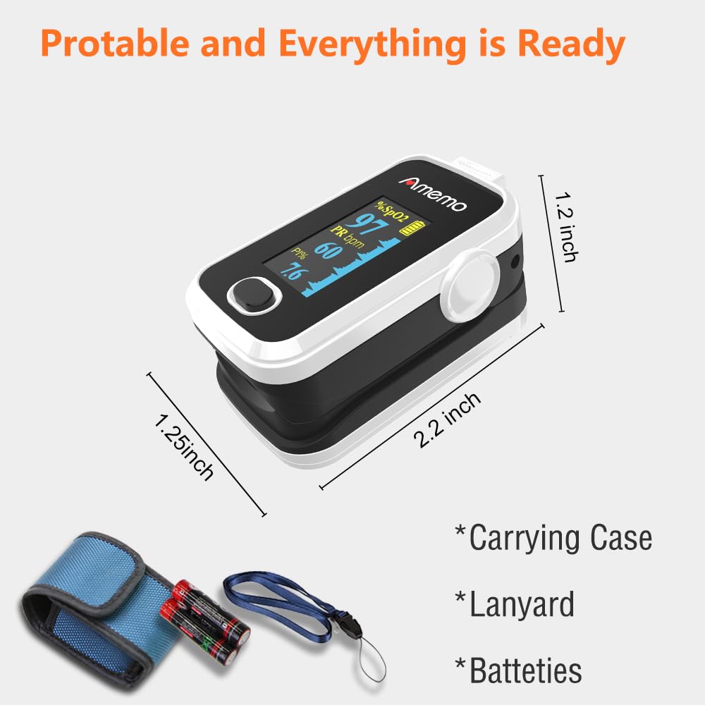 Two batteries included with oximeter package