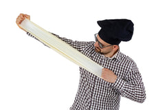 Silicone disc pizza tossing prop on table