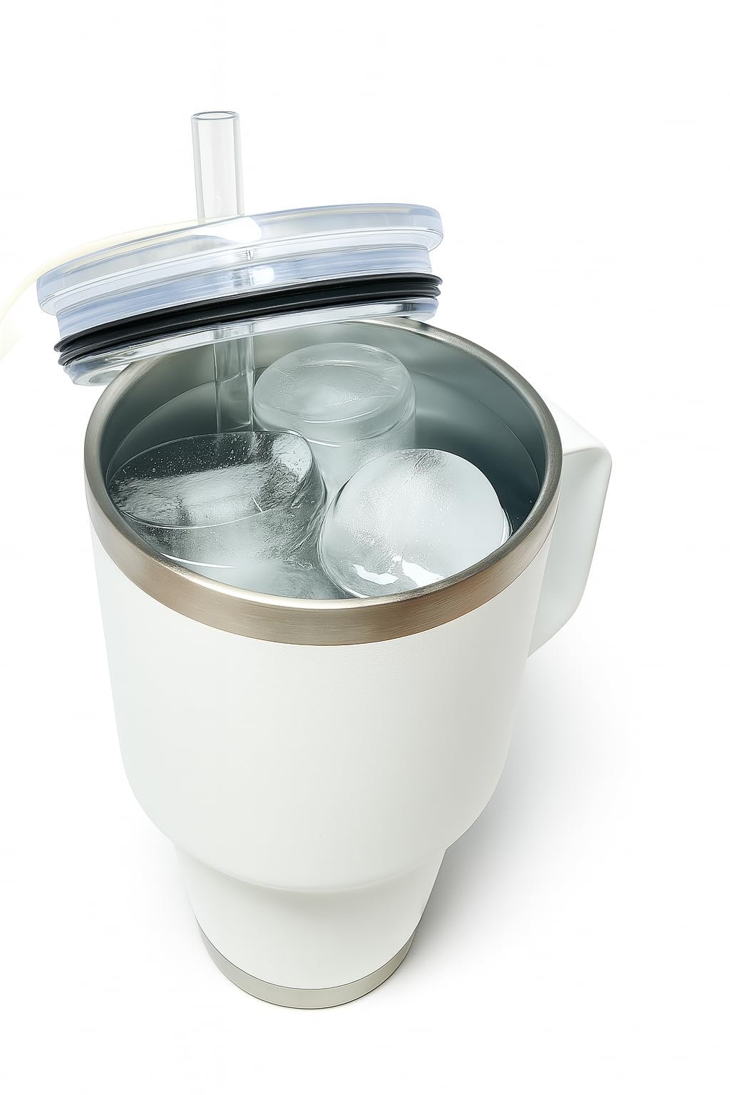 Silicone ice cube tray with easy pop-out design
